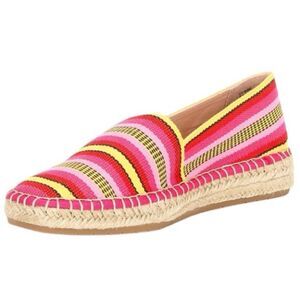 Chelsea & Violet Mimi Boho Vibrant Stripe Woven Canvas Espadrilles Shoes Sz 7